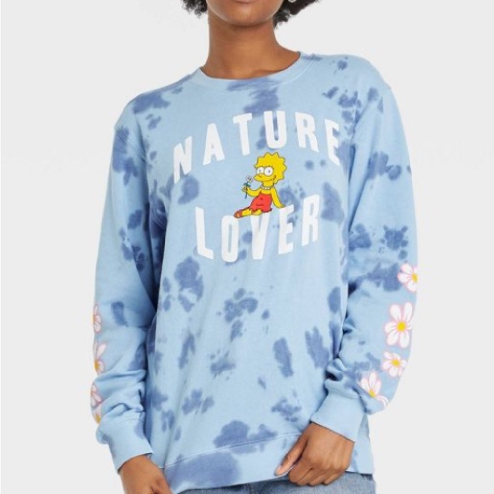 Universal Blue Tie-Dye Nature Lover Sweatshirt